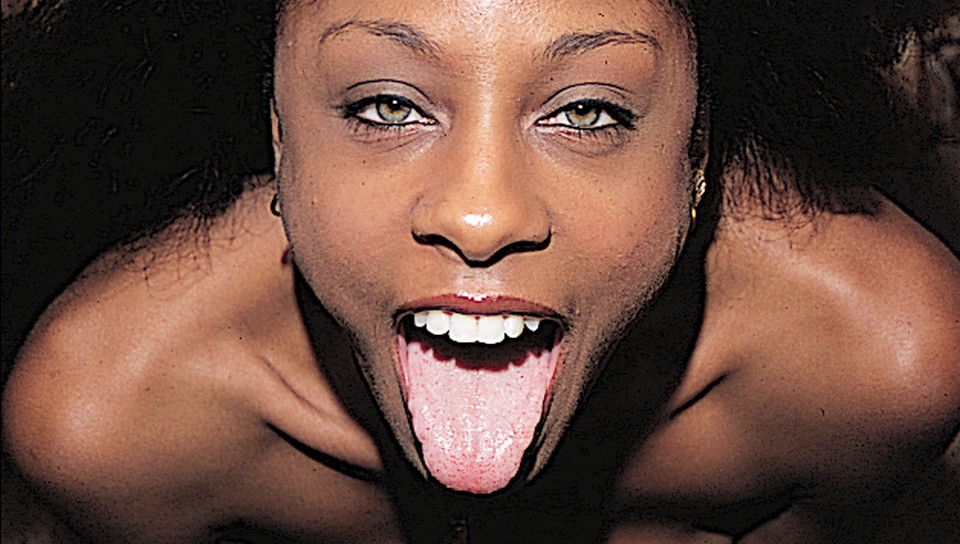 Horny babe Bronze blows Mike John's cock till he cums.