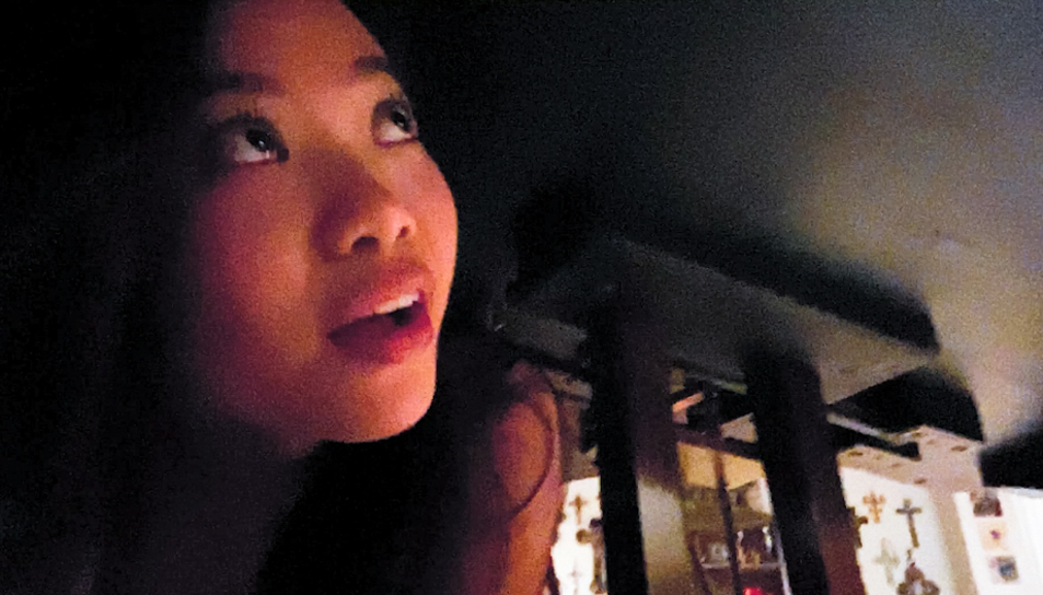 Teen Vina Sky catches two criminals in her home!